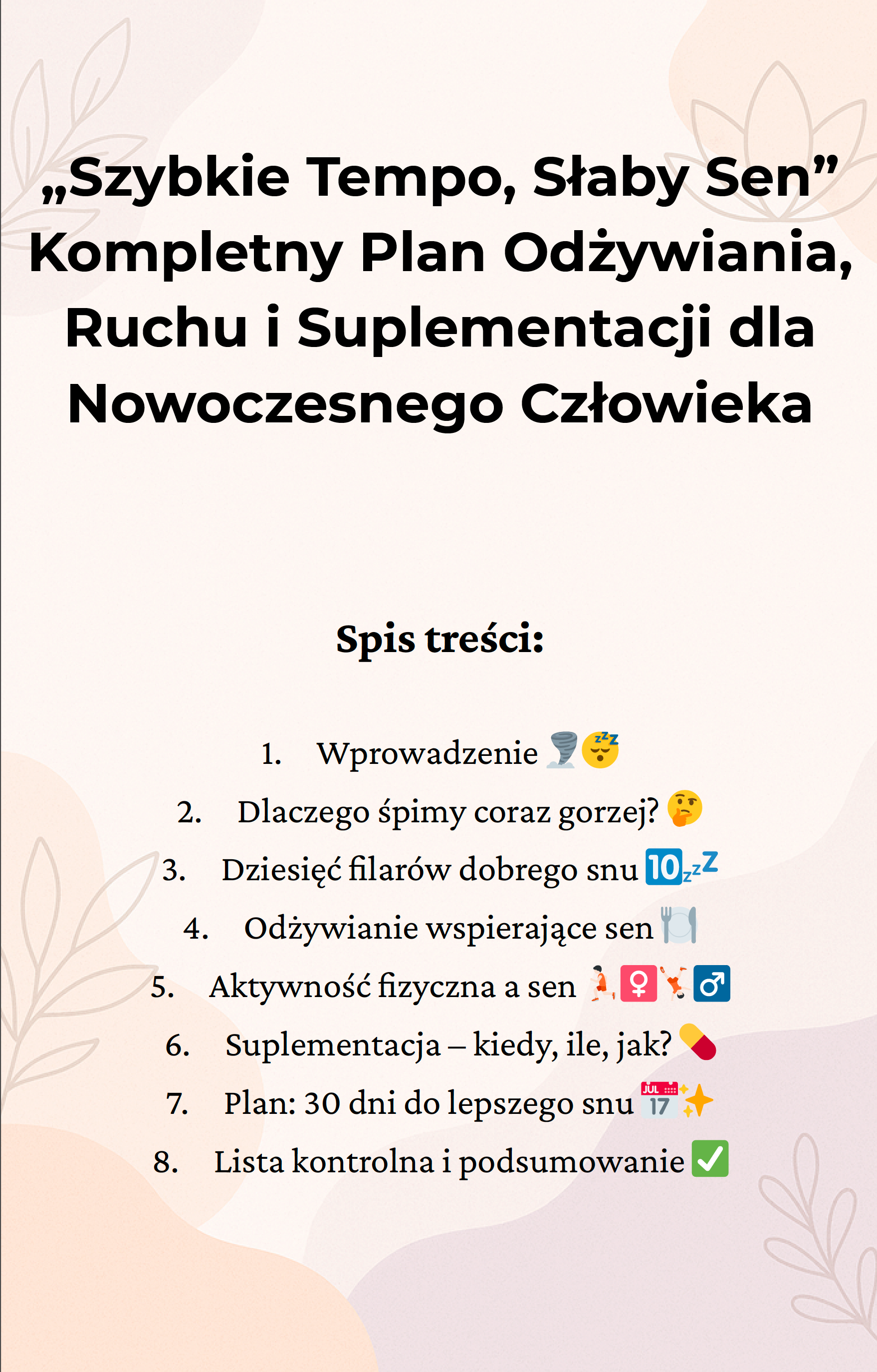 Lepszy sen w szybkim życiu